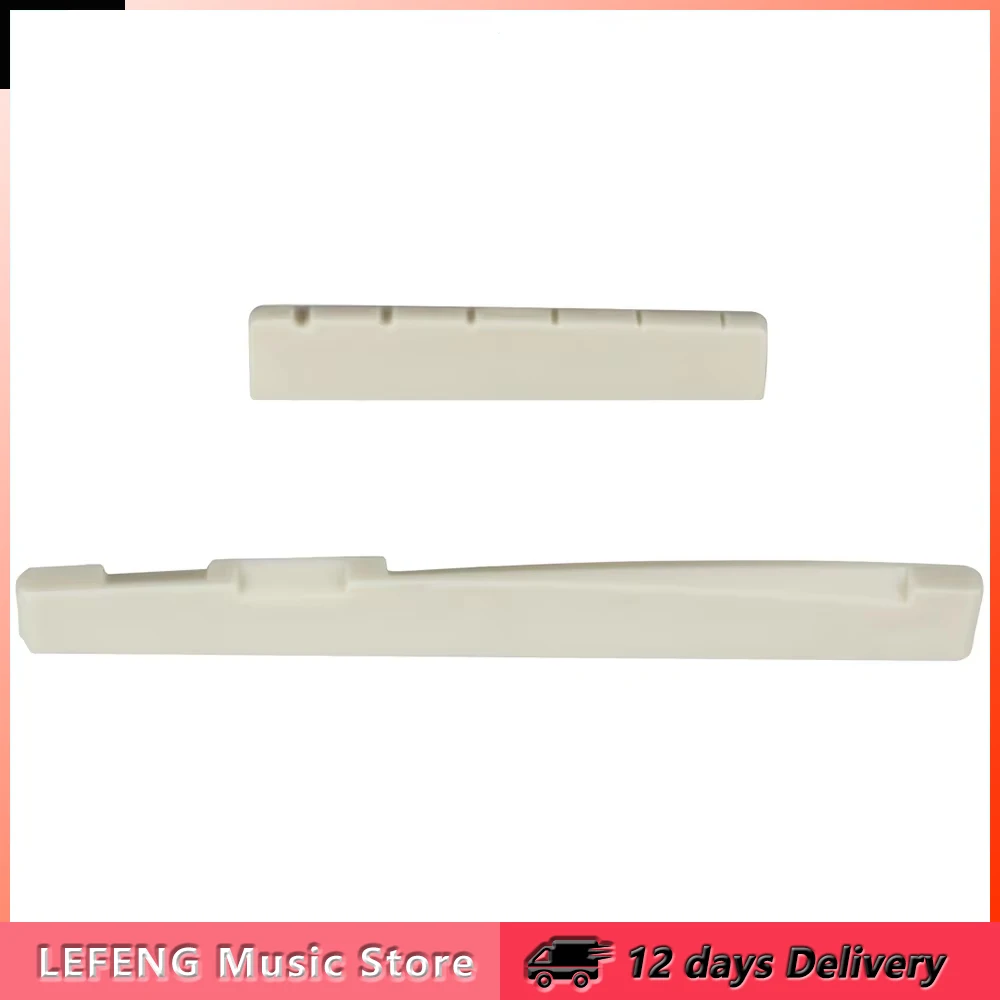 IRIN 6 String Acoustic Guitar Bridge Saddle and Nut Bridge Musical Instrument Replacement Guitar Nut Saddle Guitar Accessories