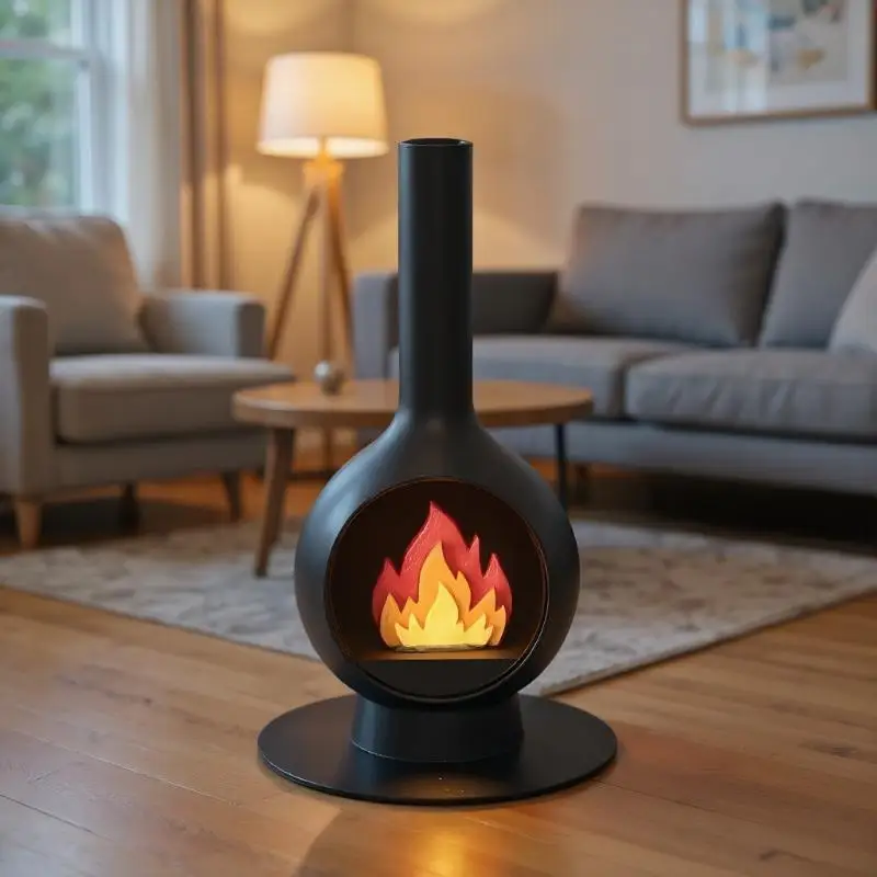 

Tiny 1/12 Scale Fireplace Chimney Model for Dollhouse Christmas Scene, Micro Landscaping Ornamental Piece