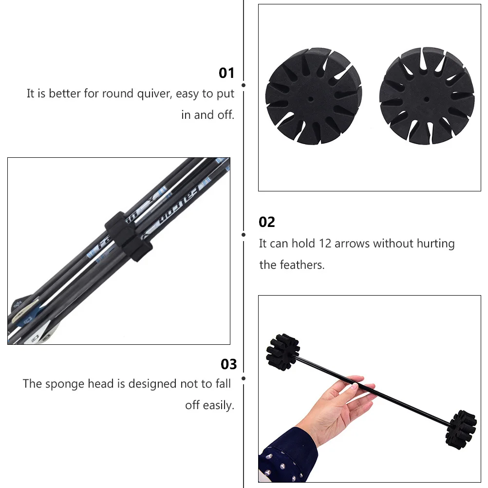 

1pc Arrow Separator Eva Foam Insert For Round Arrow Holder Rack Protection Durable Bow Hunting Accessories