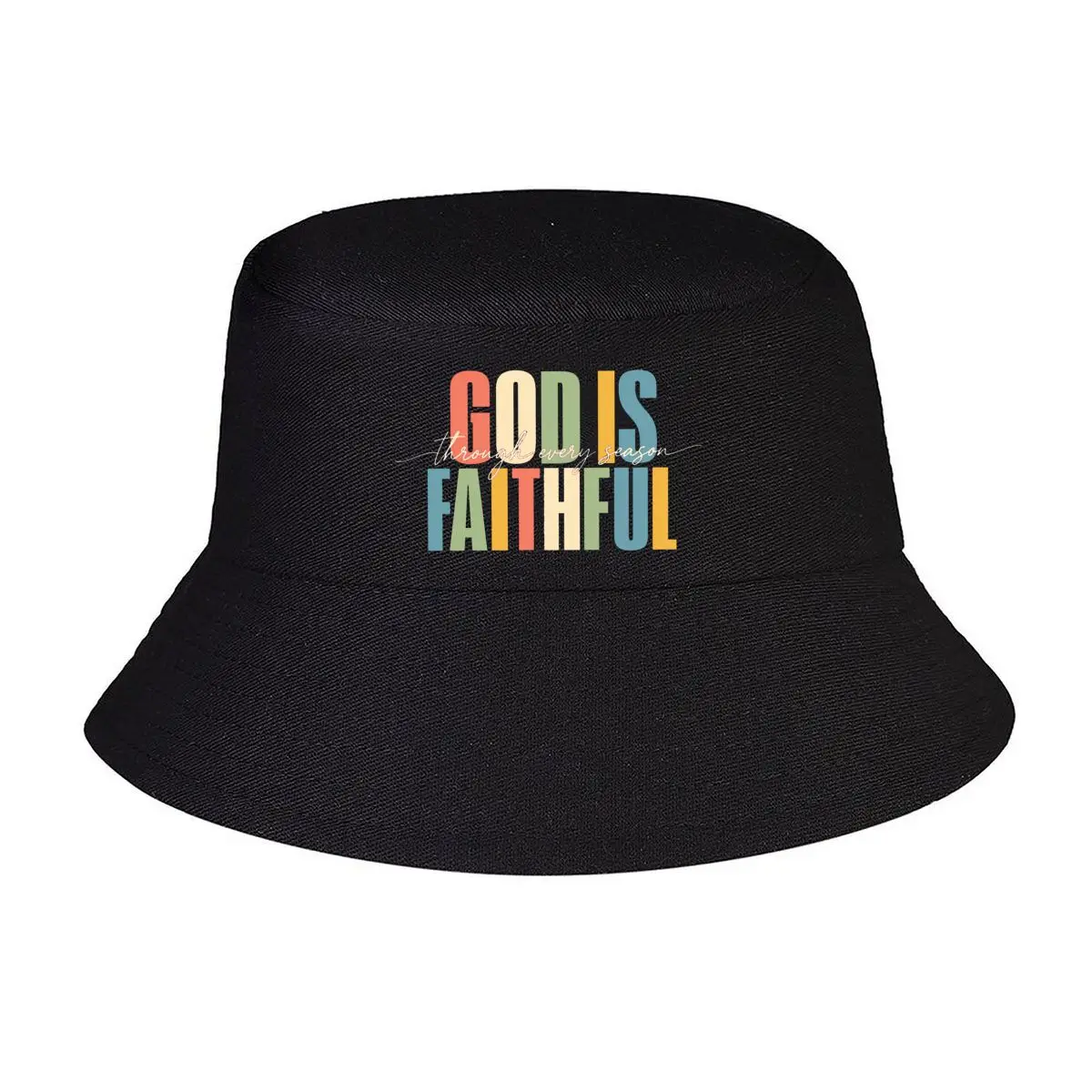God Is Faithful Color Script Typogra Fischerhut Wintermütze