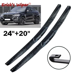 Erick's Wiper Front Wiper Blades For BMW X6 F16 2014 - 2017 Windshield Windscreen Clean Window Car Rain Brushes Natrue 24