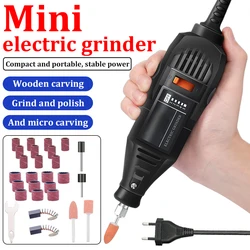 Mini Electric Drill Engraving Machine Rotary Tool Polishing and Sanding Machine Adjustable Speed Electric Engraving Knife 130W