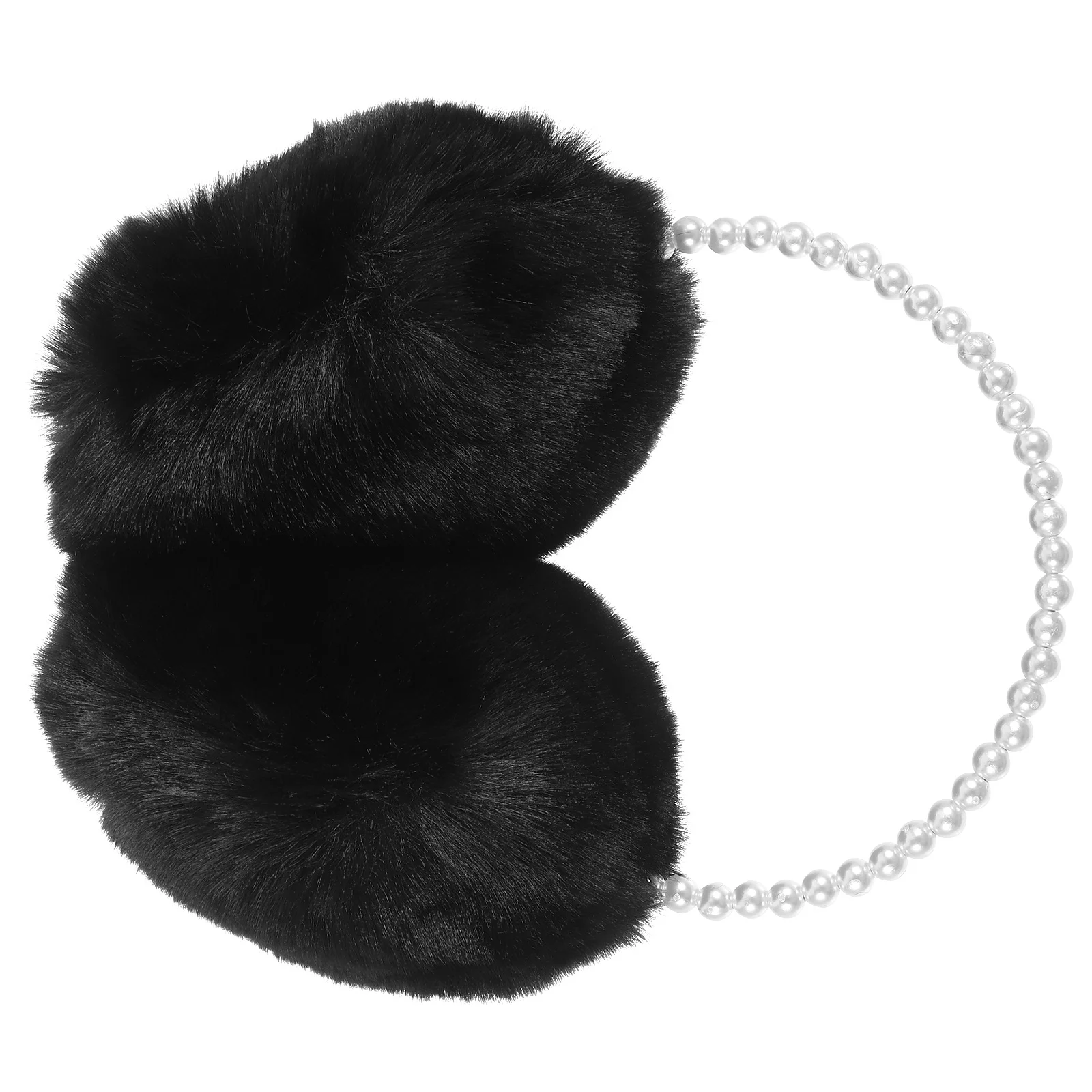 غطاء إفشل جميل للنساء غطاء أذن لؤلؤي غطاء أذن أنيق لتدفئة الأذن غطاء أذن ناعم ودافئ للاستخدام المريح #3