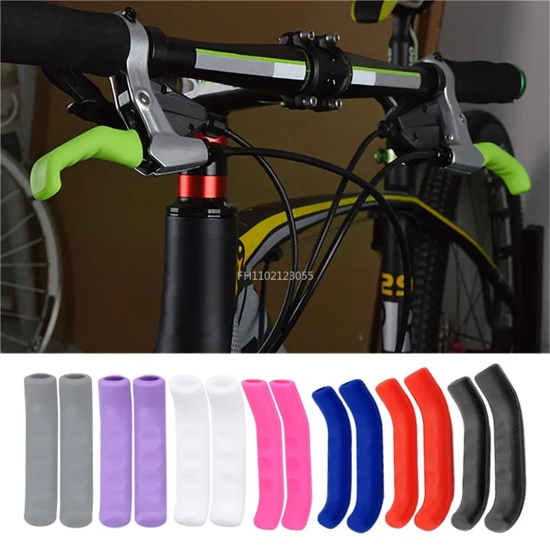 2PCS Bicycle Brake Handle Cover TPR MTB Grips Bicycle Handlebar Accessories Protect Bicycle Gear Bike Anti-slip Cover Protective