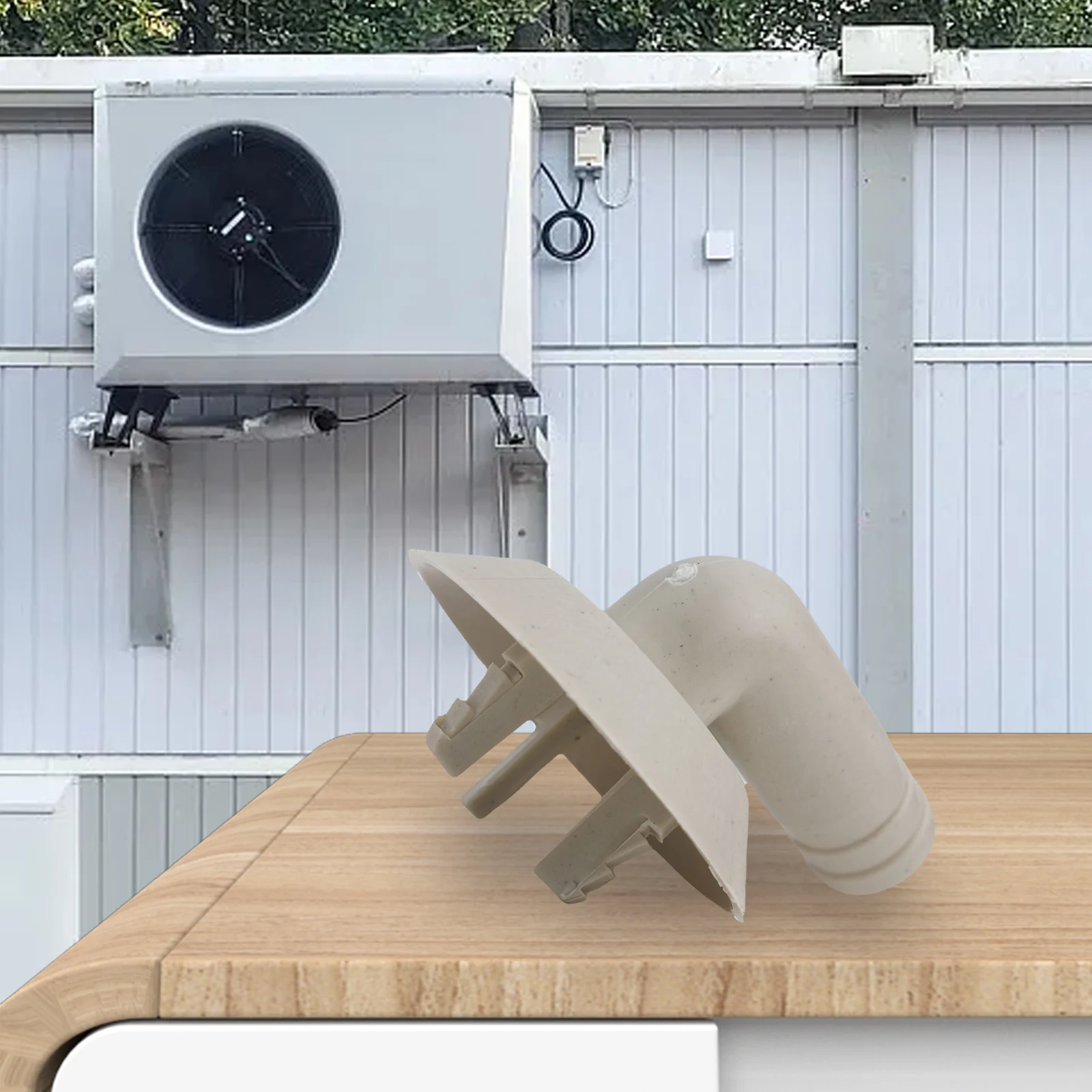 ABS Drain Outlet Elbow Joint 26mm for Air Conditioner External Unit with Three-Claw Design and Effective Sealing