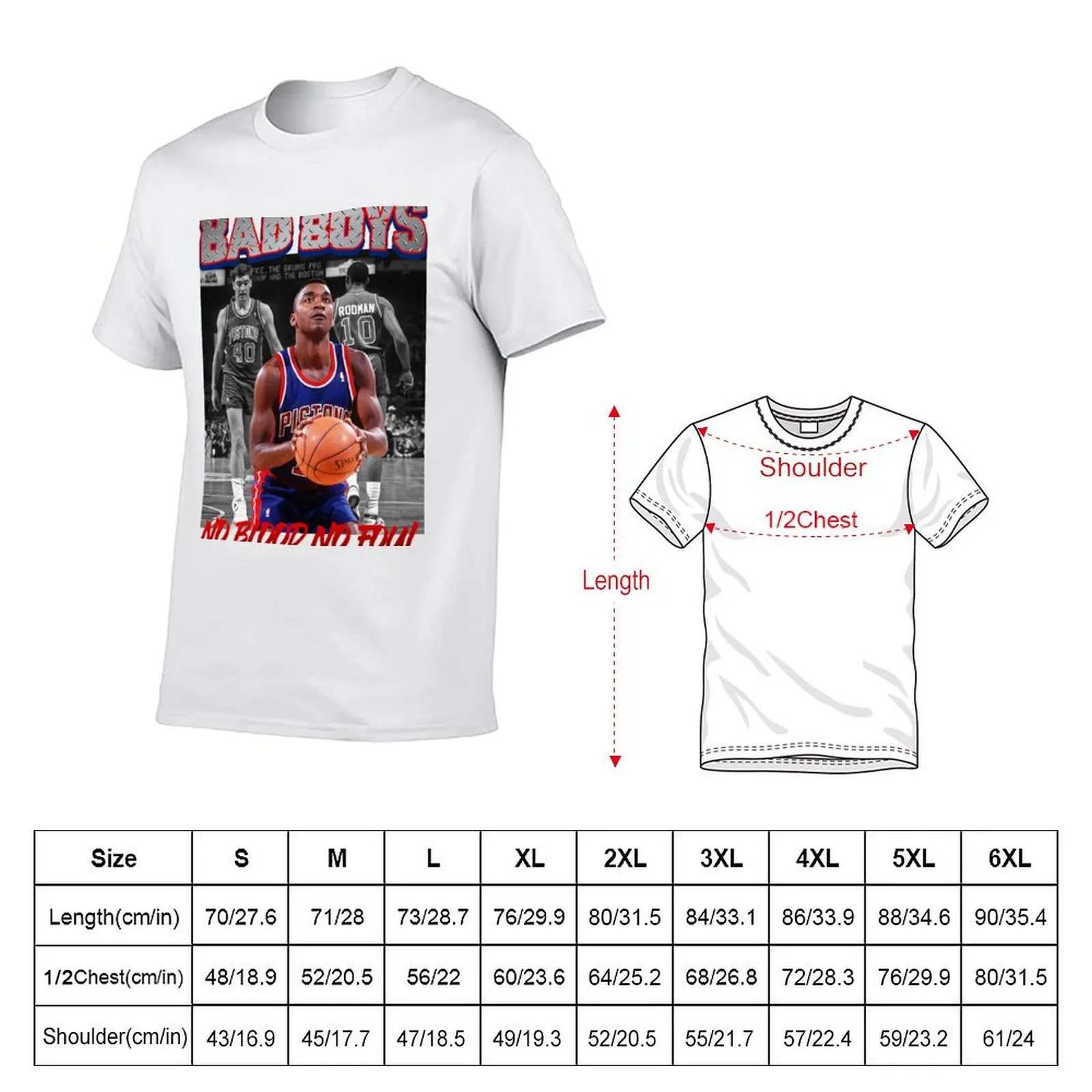 Bad Boy Pistons T-Shirt t shirts for man pack cotton t shirts with prints T-Shirt