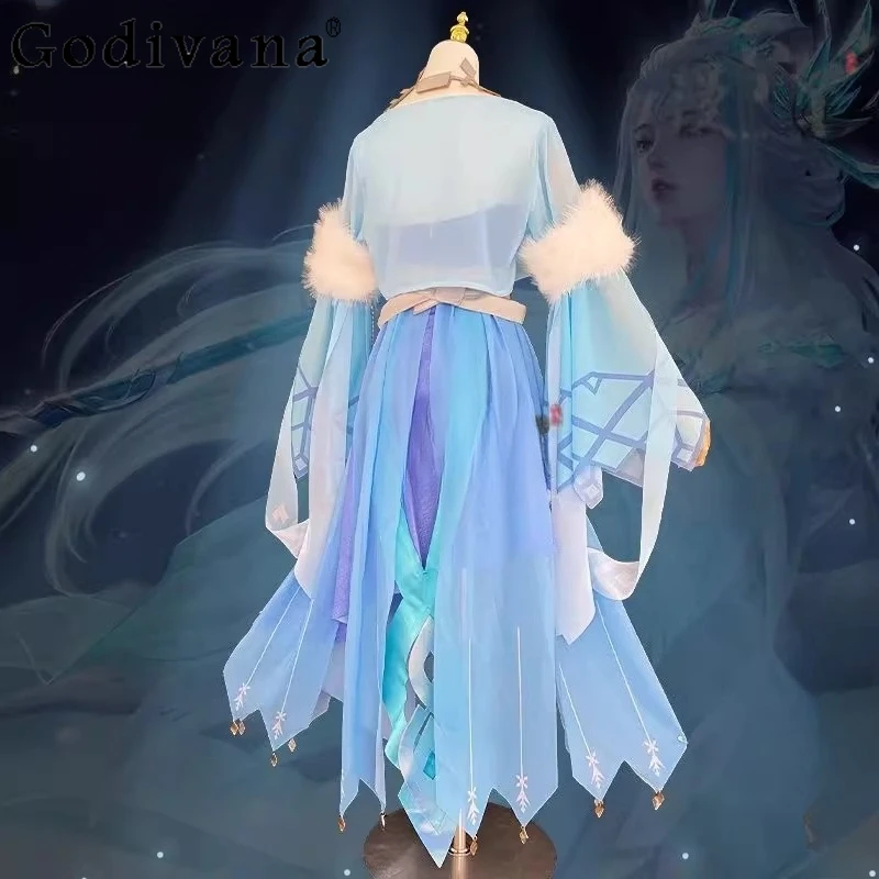 Uniforme da festival Cos Abbigliamento per ragazze High Street Flower Game Anime Giochi di ruolo Abiti Copricapo da donna Abiti di Halloween