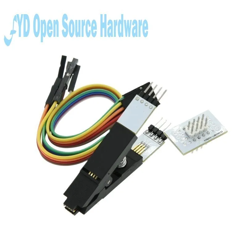 CH341 24 25 Series EEPROM Flash BIOS USB Programmer Module + SOIC8 SOP8 Test Clip For EEPROM 93CXX / 25CXX / 24CXX