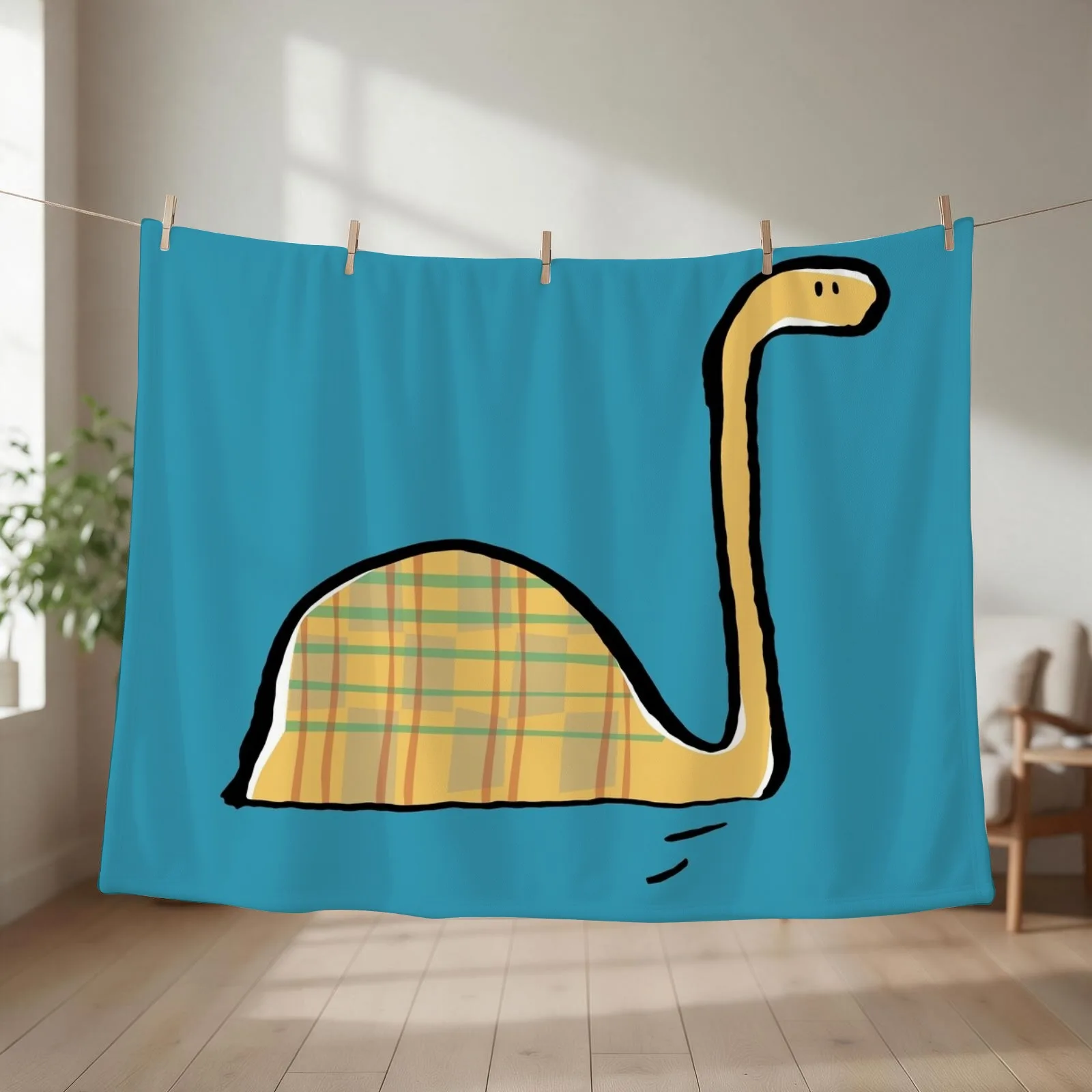 nessie Throw Blanket couch cozy soft plush fuzzy picnic outdoor blanket
