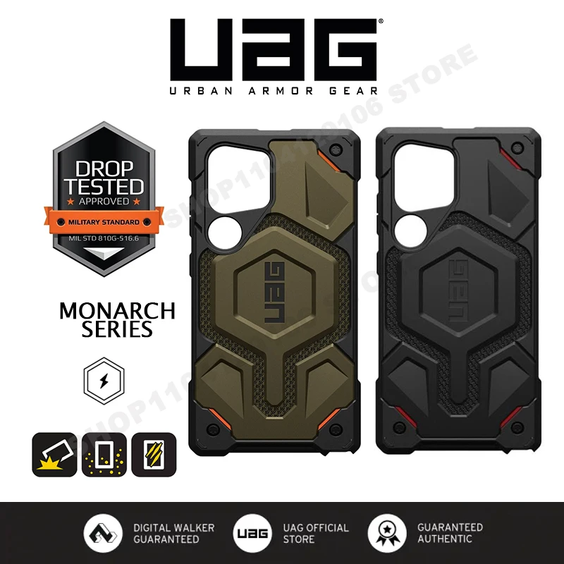 Original URBAN ARMOR GEAR UAG Monarch Pro Kevlar Magnetic Case for Samsung Galaxy S24 Ultra S23 Ultra S24 PLUS MagSafe Cover