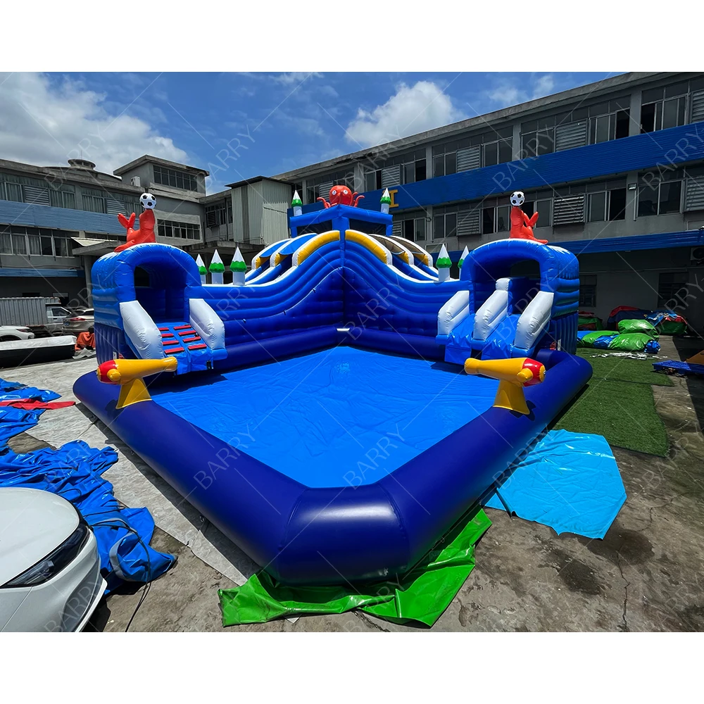 Parque Acuático Inflable Comercial Grande, Equipamiento para Parques, Parque de Atracciones