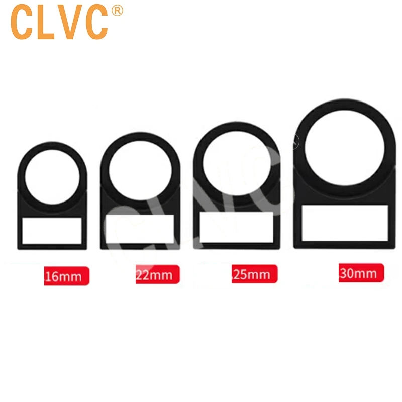 100 Pcs Plug-In Signal Indicator Box Label Button 16mm 22mm 30mm Push Button Switch Panel Label Frame for Signage