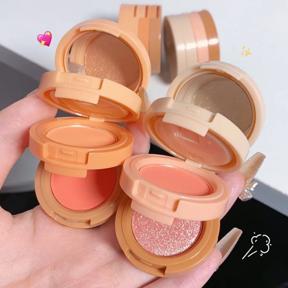 لوحة وجه 3 في 1، أحمر الخدود، بودرة كونتور لامعة غير لامعة، تدوم طويلاً، مقاومة للماء، مناسبة للسفر #2