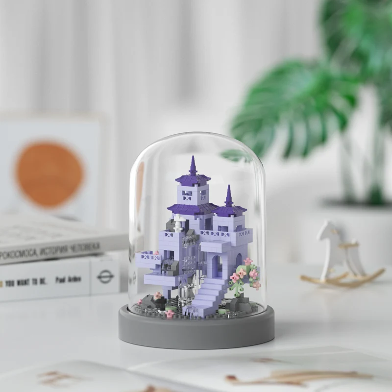 ตัวต่อ SEMBO วัลเล่ย์ คาสเซิล อาคารคู่ พระราชวังน้ำ ของเล่นประกอบเองสุดสร้างสรรค์ ของตกแต่งโต๊ะทำงาน ของขวัญ