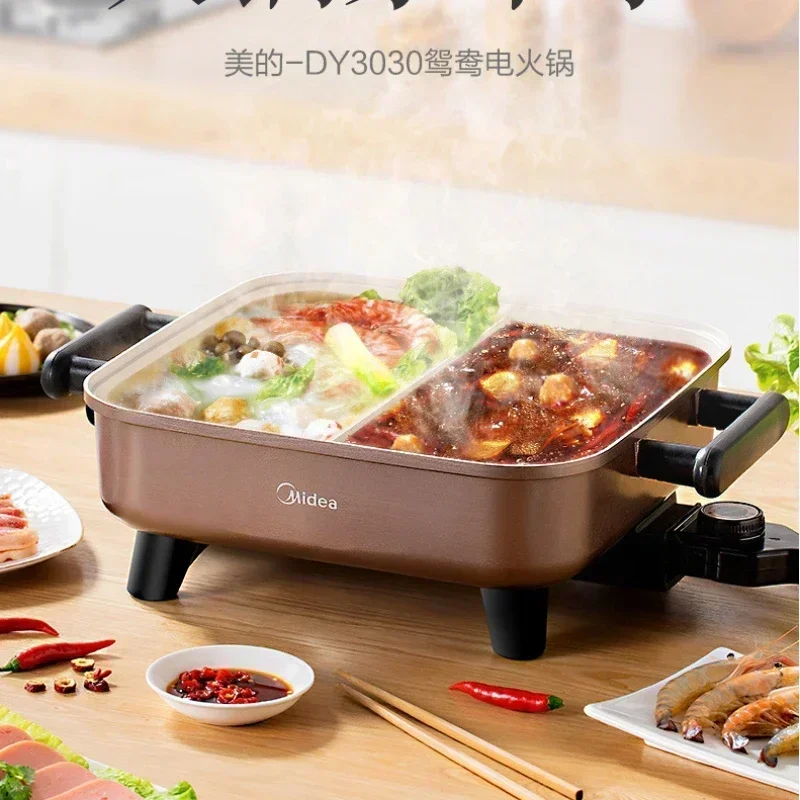 Multi-function new Electric Hot Pot large firepower  Household. Double-flavored Pot.Electric Cooking Pot and Pans.