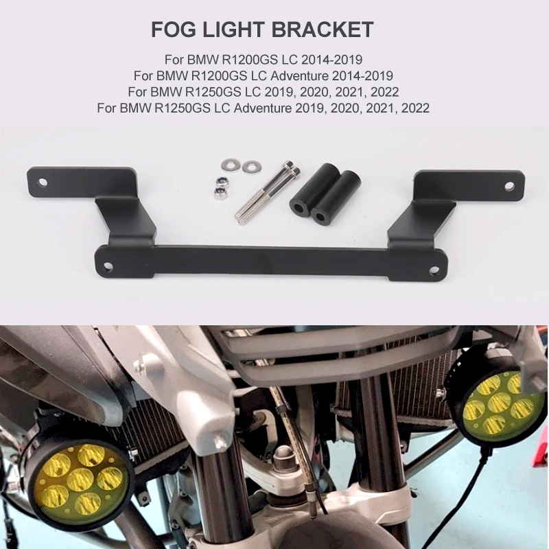

For BMW R1200GS R1250GS R1200 GS LC ADV R 1250 GS Adventure GSA Motorcycle Fog Light Led Bracket Auxiliary Lights Holder Support