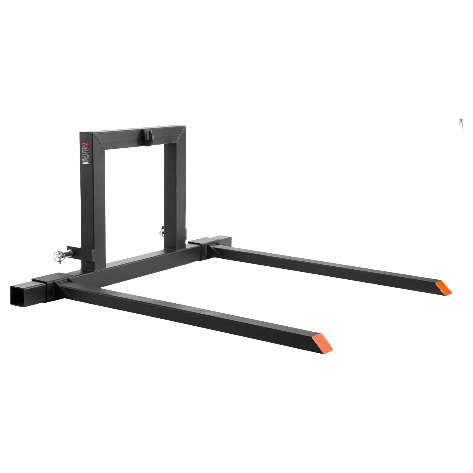

3 Point Hitch Pallet Forks, 1500 lbs Clamp on Pallet Forks, 50-Inch Total Length Heavy-Duty Tractor Fork with 28.9-46 Inch Ad