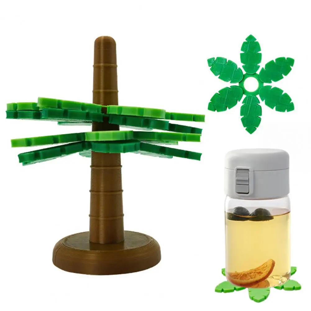 

Подставки из кокосовой пальмы, набор подставок из кокосовой пальмы с держателем для цветочного горшка, новинка, домашний декор, защита стола для офиса, зеленый цвет