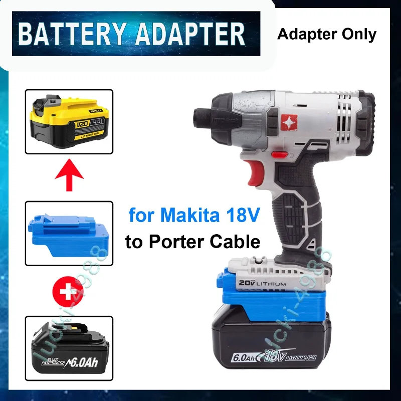 Battery Adapter For MAKITA 18V Battery Convert to PORTER CABLE 20V Power Portable Tools Cordless Converter Accessories