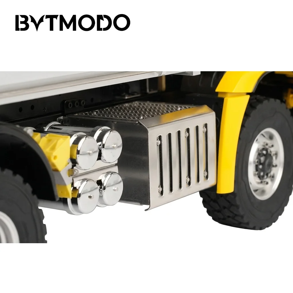 Simulation Fuel Urea Air Tank Battery Box Scale Accessories for 1/14 Tamiya RC Euro Tractor Tipper Dump Truck DIY Upgrades