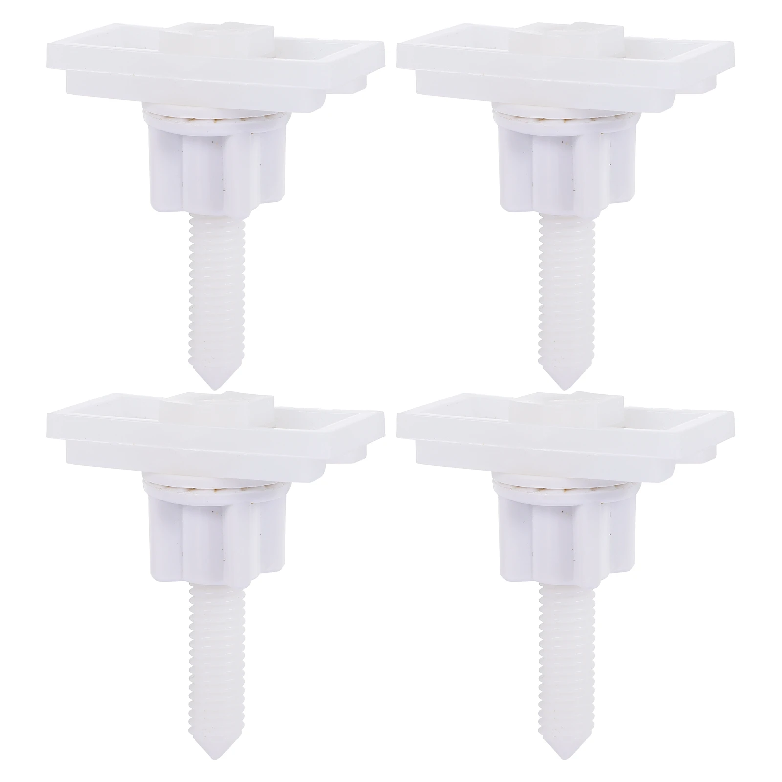 

4 Sets Toilet Seat Hinge Kit ABS Material Replacement Parts Bathroom Accessories Mounting Fixing Fitting Strong Practical