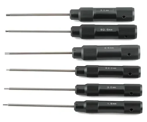 Mugen Seiki Prospec Allen Wrench Set (Black) (6)