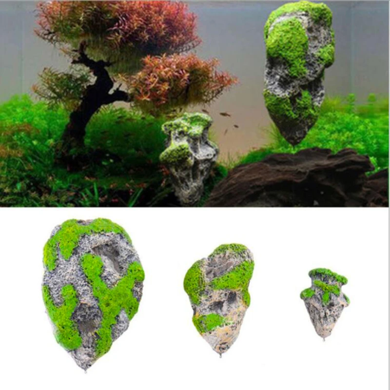 Aquarium Tank Floating Rock Suspended Artificial Stone Aquarium Decor Fish Tank Decorations Floating Pumice Flying Rock Ornament