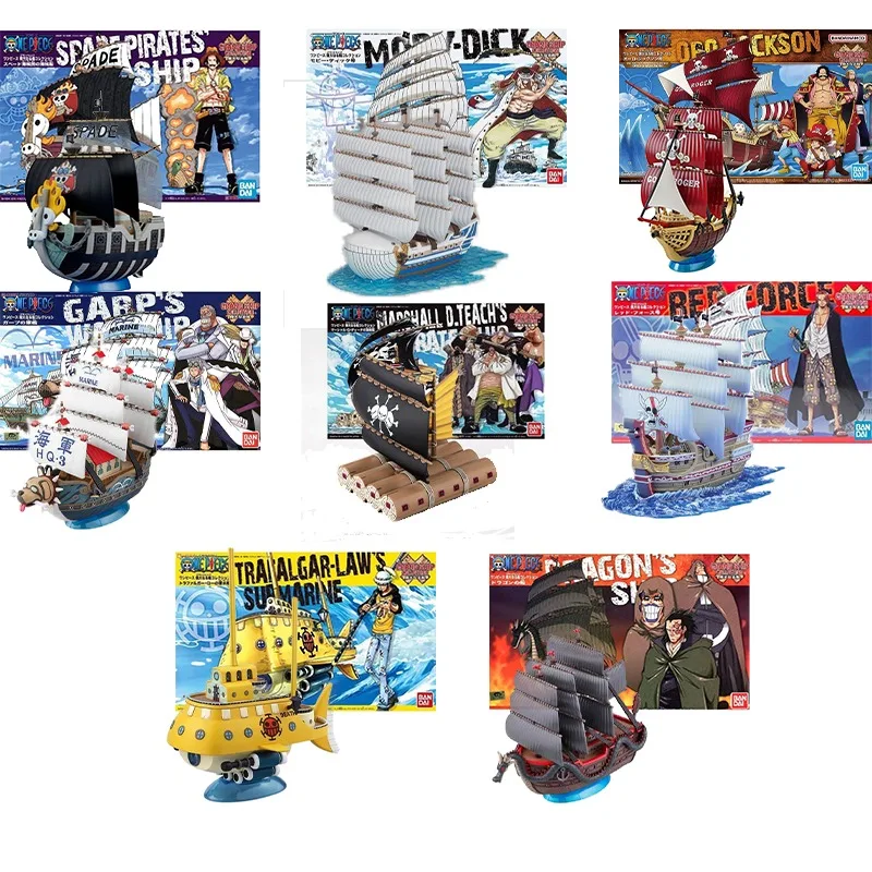 

Bandai Genuine One Piece Pirate Ship Enel Ark Shanks Wind Granma Perfume Yuda Grand Ship Assembly Model Cute Toy Figures Shanks