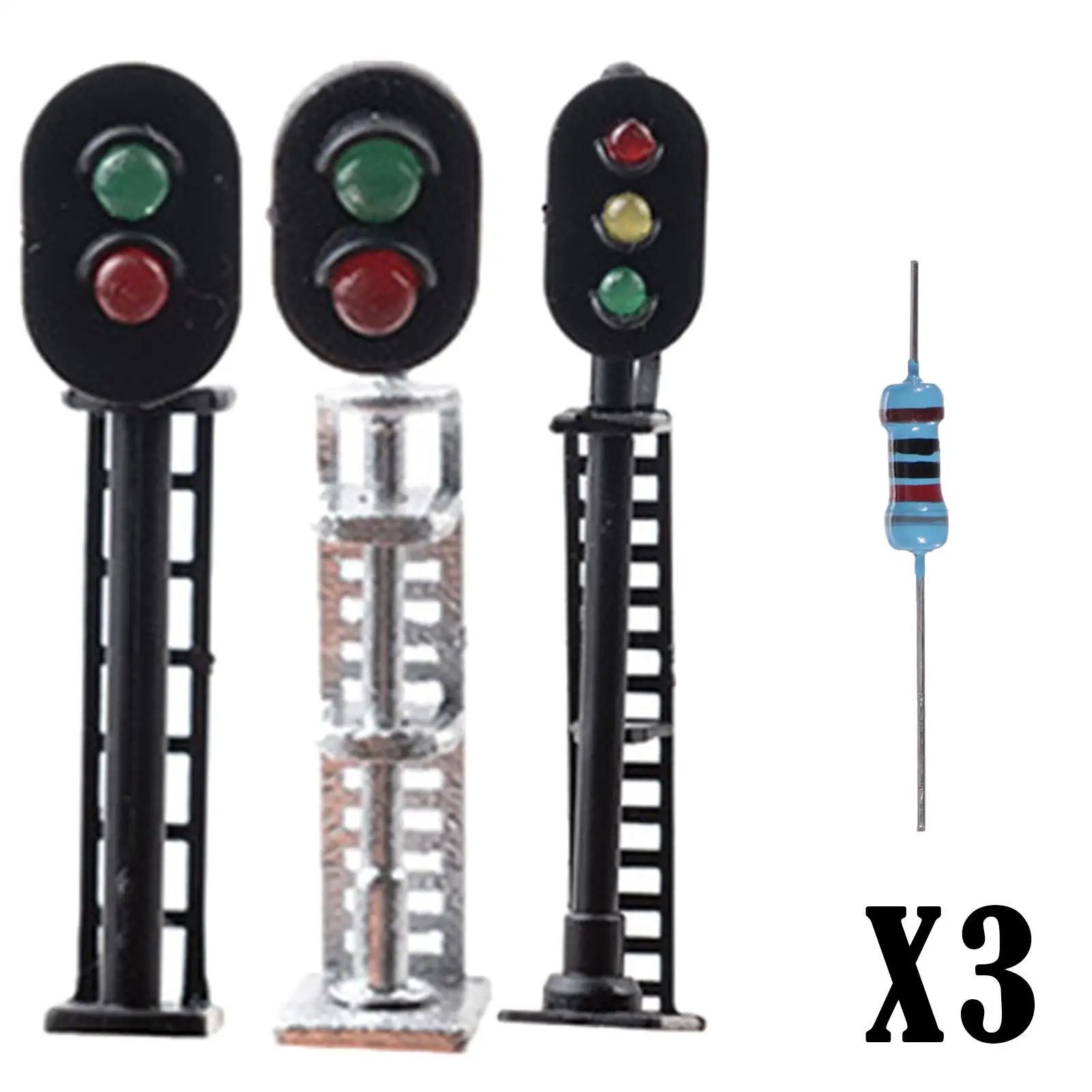 1/87 HO Scale Traffic Light Lamp Sand Table accessori per la decorazione del modello ferroviario