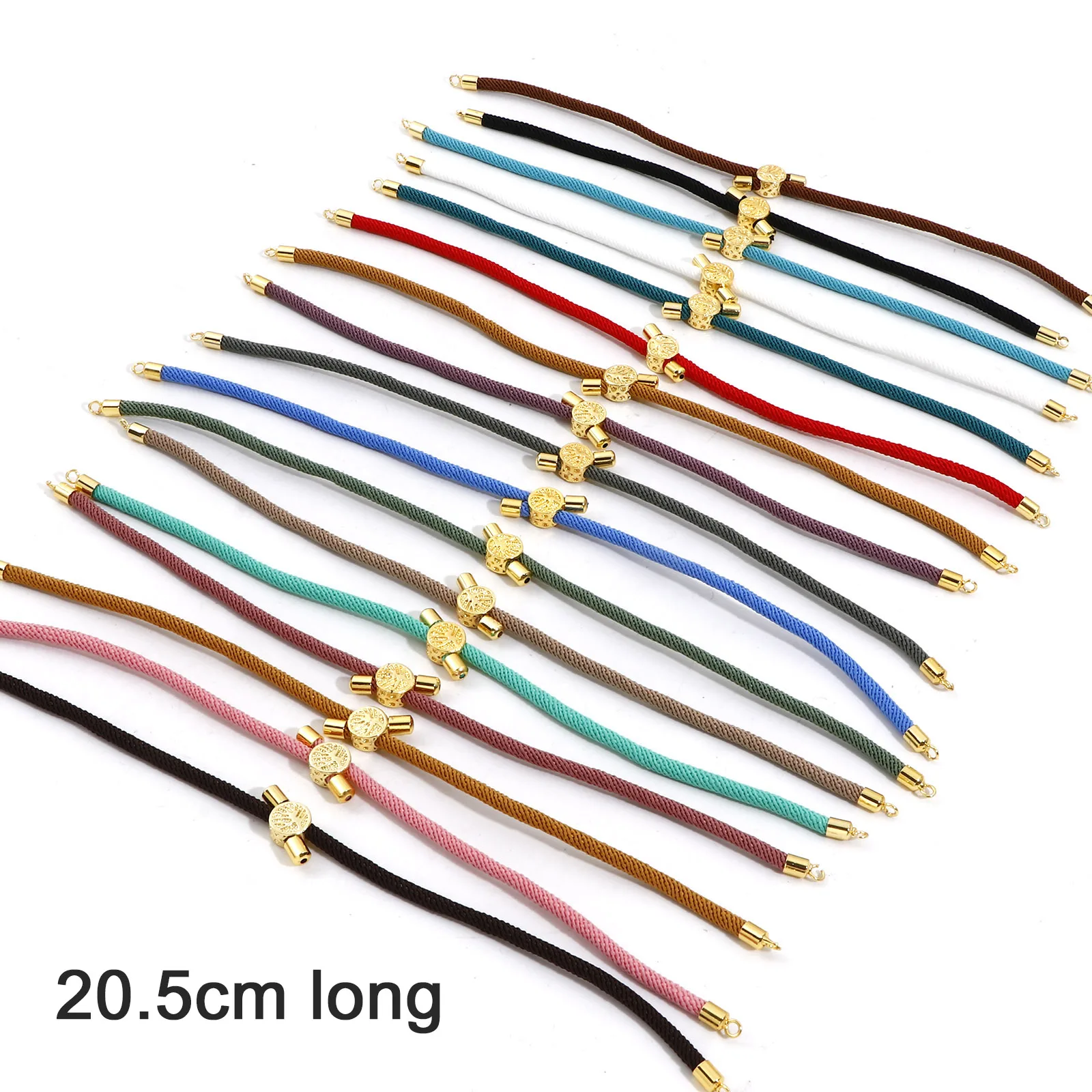 Polyester Braiding Braided Bracelets Accessories Findings Adjustable Woven Bracelets For DIY Jewelry Findind 20.5cm(8 1/8