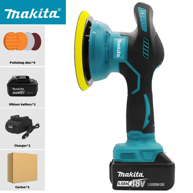 

Makita Cordless 8 Gears Car Polisher Machine Electric For 18V-20V Battery Waxing Repairing Wireless Buffing Polisher