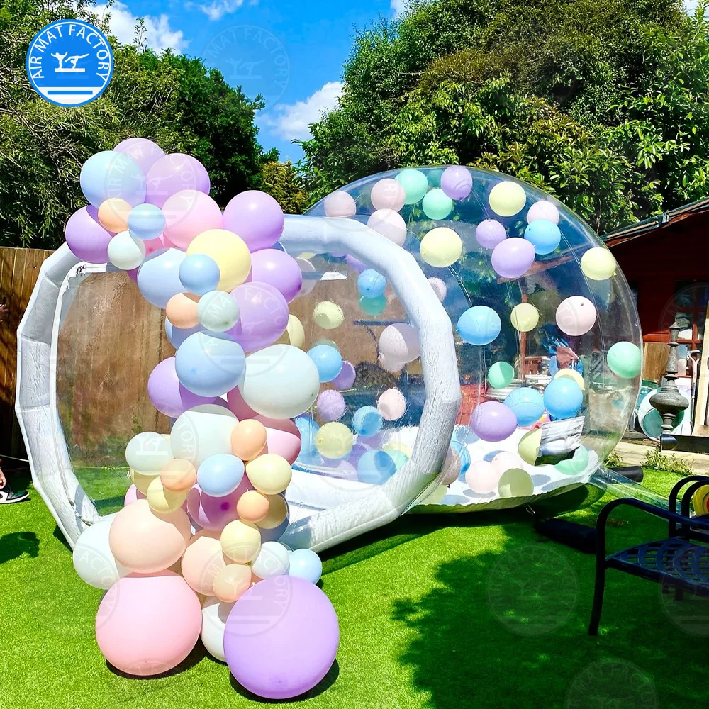 10FT Inflatable Air Soft Bubble Bounce House. Kids Balloon House Jumping Castle with Blower for  Outdoor Camping
