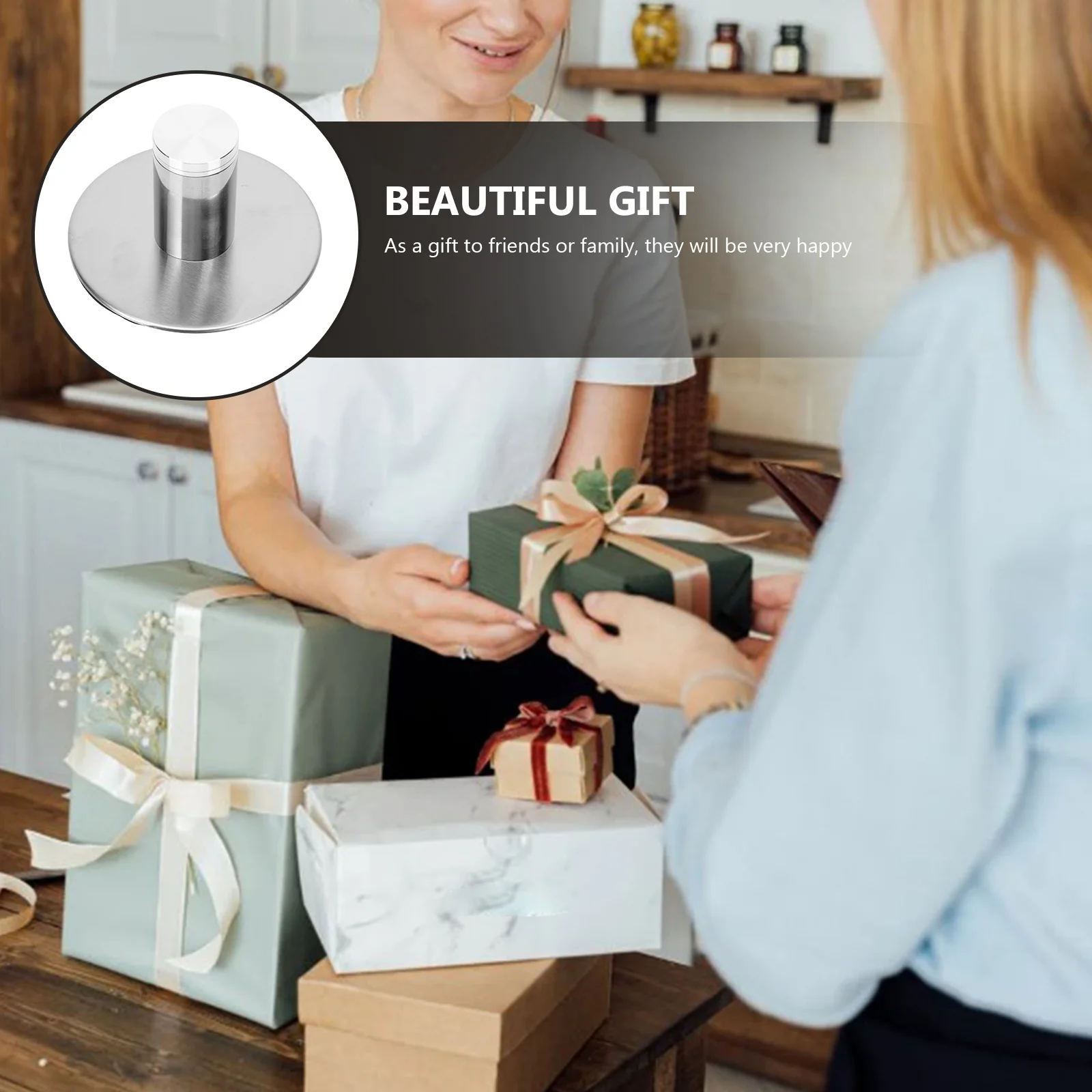 

1Pcs Stainless Steel Turntable Bearing Cake Turntable Base Bearing Smooth Rotating Bakery Accessory Base Plate