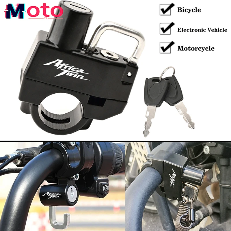 For Honda Africa Twin 1100 CRF1100L CRF1000L Universal Motorcycle Accessories Helmet Lock Anti-Theft Helmet Security Locks with