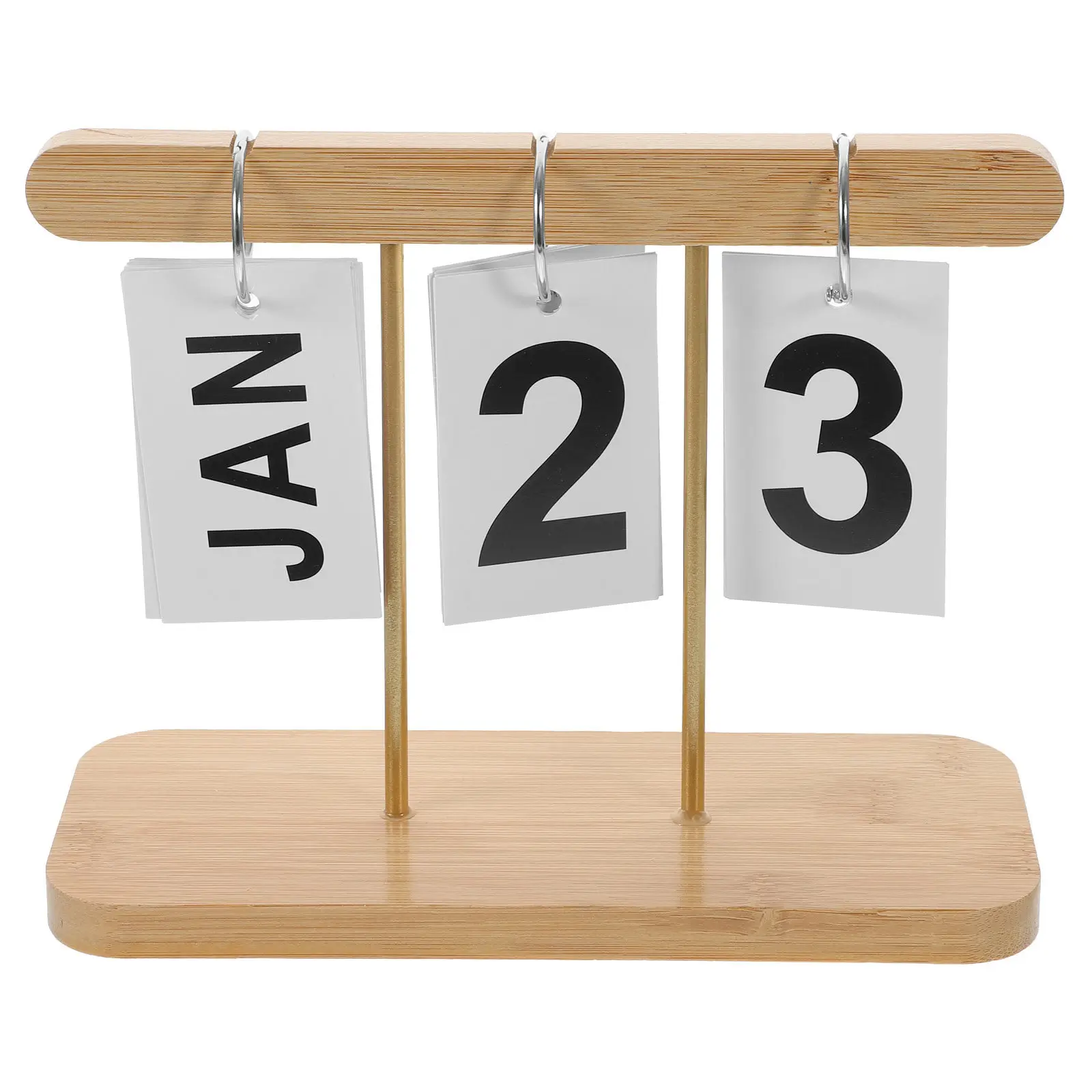 Rustic Wooden Desk Calendar Perpetual Flip Calendar Desktop Decoration for Office Home Desk Rustic Office Decor