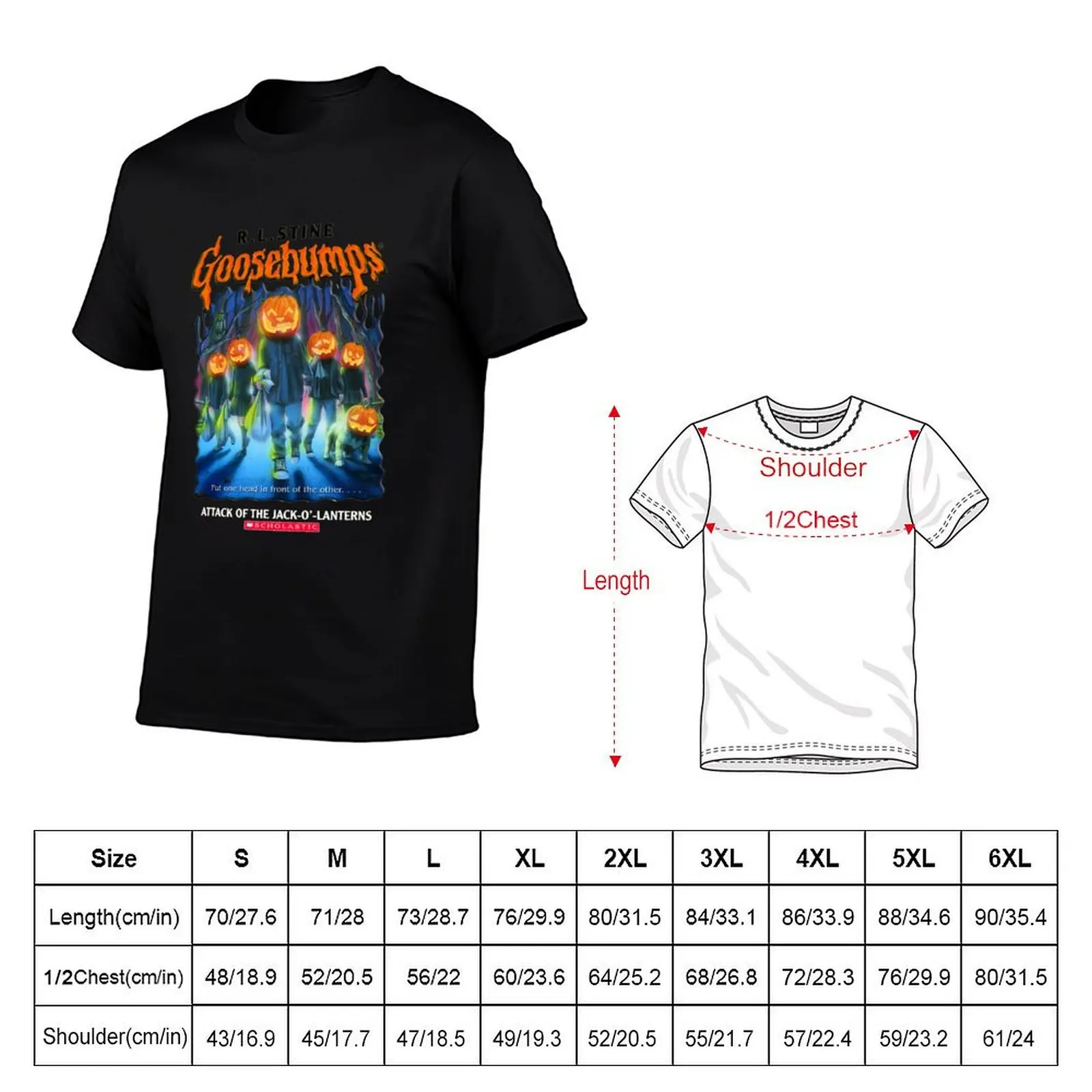 Goosebumps Attack of the Jack O&x27;Lanterns T-Shirt Thanksgiving Casual Tee