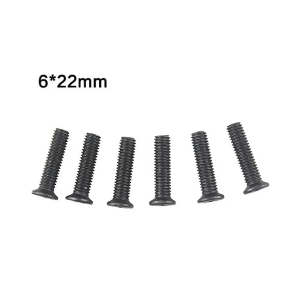 6Pcs M5/M6 22mm Fixing Screw Left Hand Thread For UNF Drill Chuck Shank Adapter Screw Electrical Drill Accessories