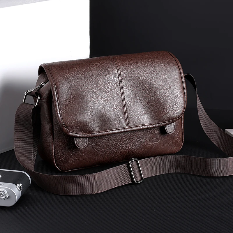 

Brand Fashion PU Leather Men Messenger Bag Vintage Men's Bags Crossbody Bags For Man Casual Side Shoulder Bag Bolsa SAC 가방