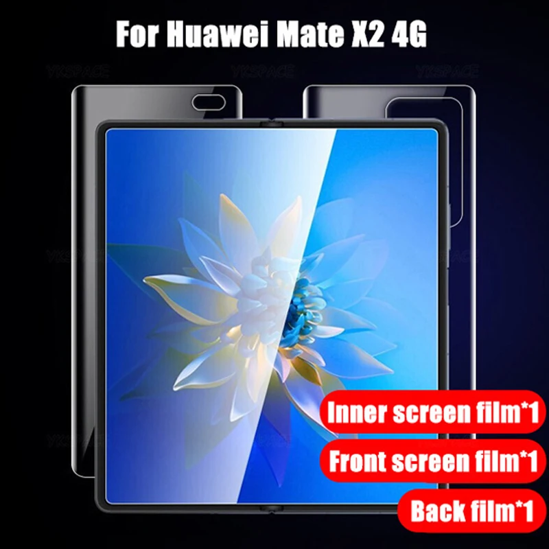 3 IN 1 Full Cover Frosted Matte Hydrogel Film For Huawei Mate X2 X3 X5 Soft HD Transparent Clear TPU Screen Protector