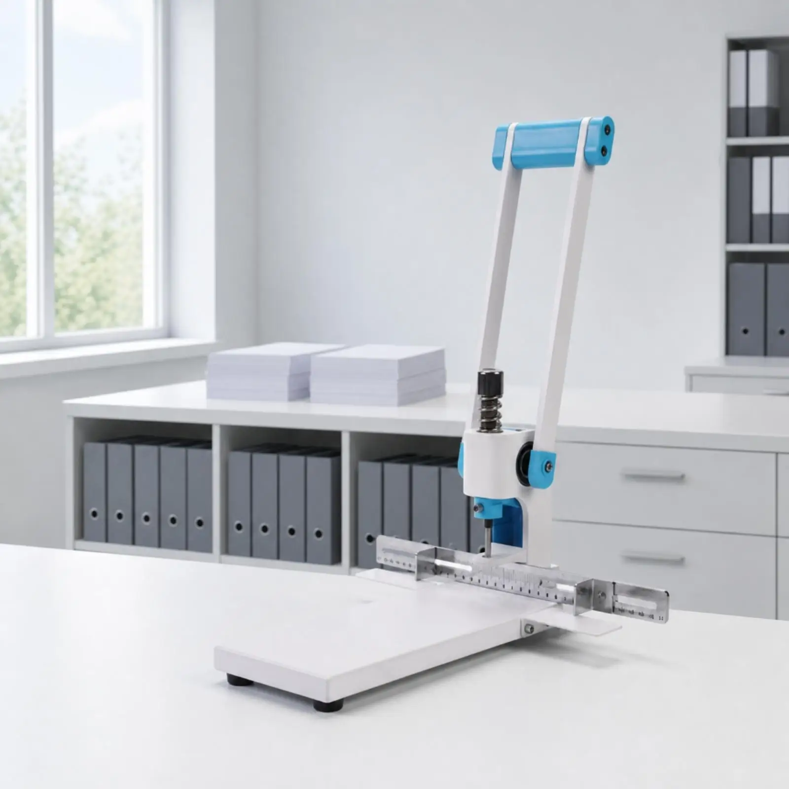 Heavy-Duty Single-Hole Paper Punch Office Tool Sturdy for Print Room, Binding Work, Classroom