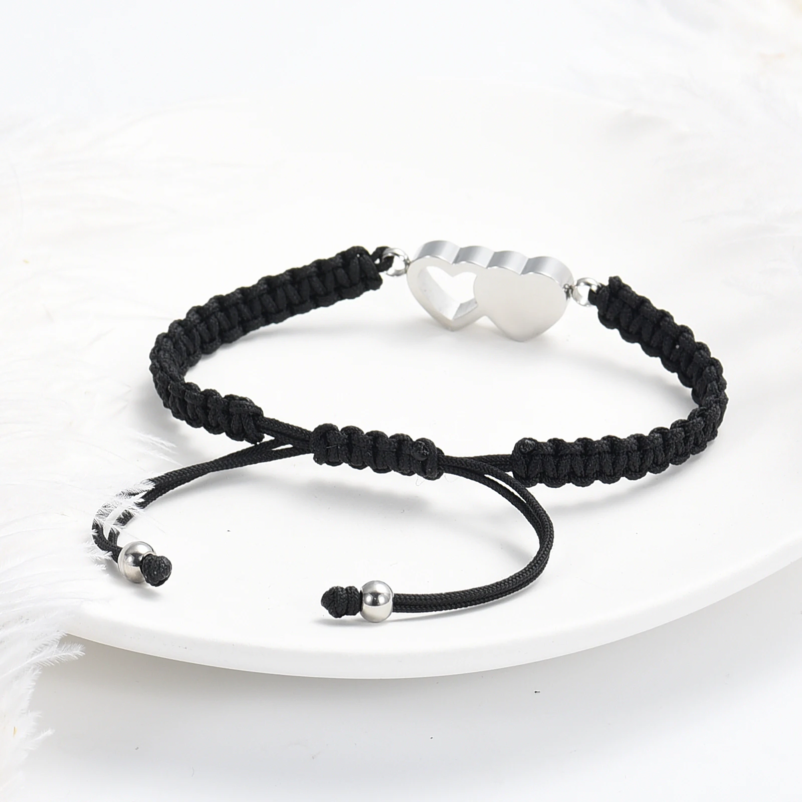 Full Heart&Hollow Heart Urn for Ashes Bracelets Women Bracelet Memorial Keepsake Stainless Steel Urns Bangle Cremation Jewelry