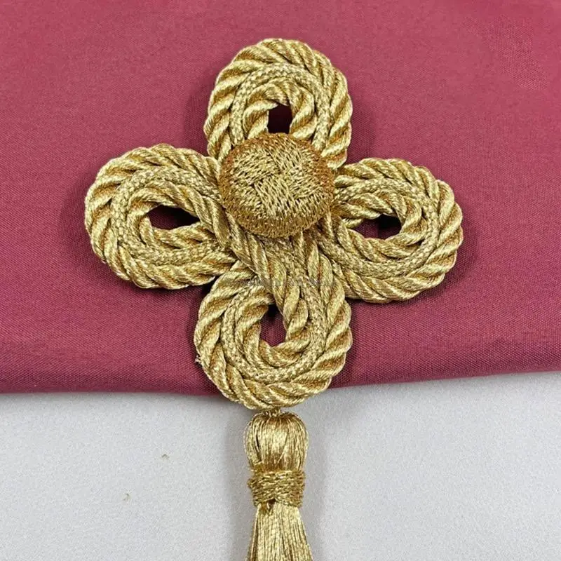 Feuilles trèfles à quatre feuilles avec des d'artisanat à fil à fil d'or pour les d'artisanat multipus pour les