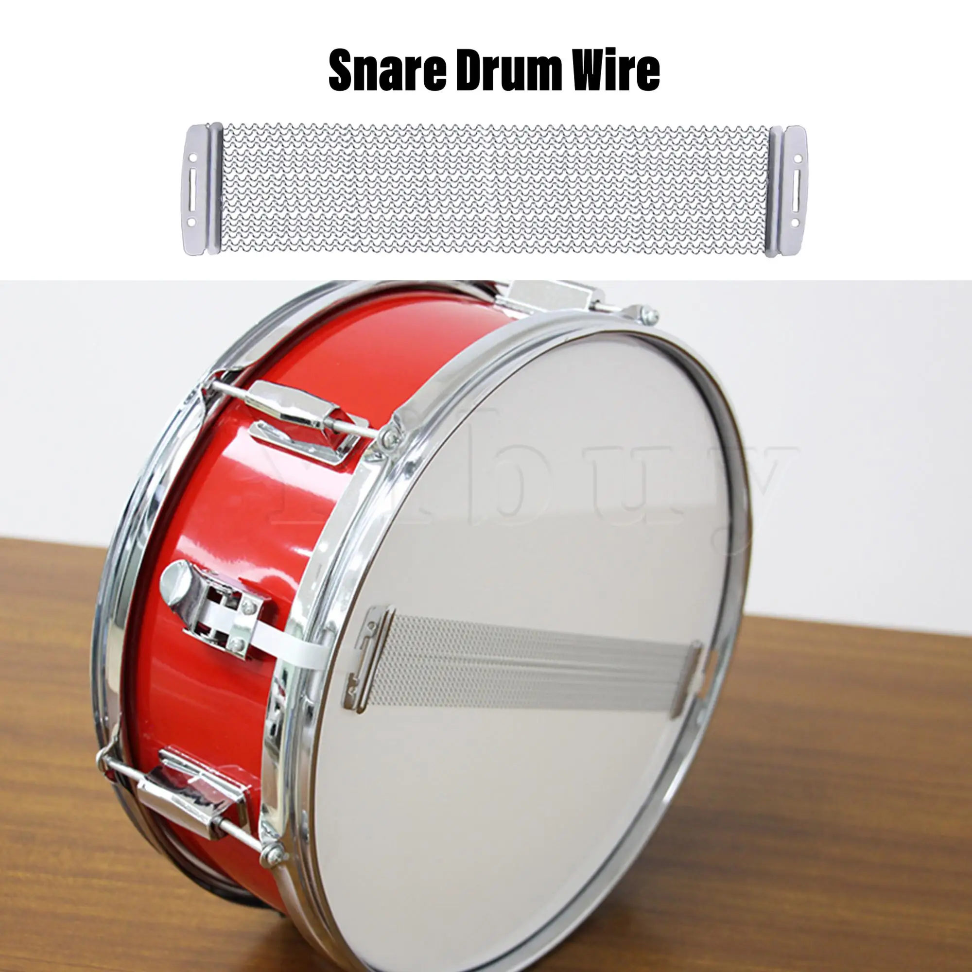 Yibuy 11個の金属製snare lugとワイヤーセット14インチスヌールハードウェア用