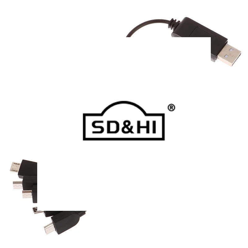 1Pc 3.7V 500mAh 5 in 1 Charger For E58 XS809 Battery Multi-function Charging Cable Rc Drone Lithium Battery Charger Accessory