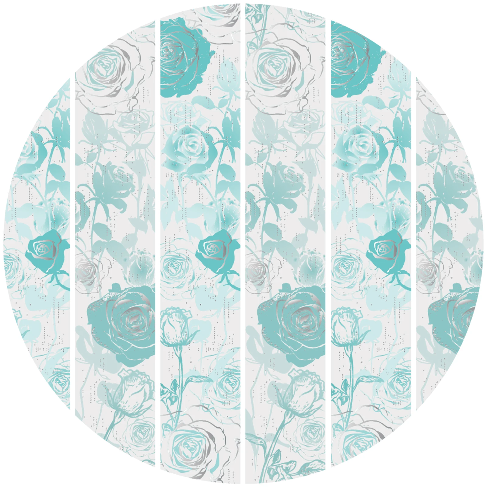 Etori Life 30Mm*2M Fresh Mint Blue Rose Floral Tape Ins Style Journal Notebook Border DIY Base Collage Material Suitable for Laptops, Phone Backs, Gift Paper Bags, Guitars, Helmets and Bicycles, Postcards and Envelopes, Scrapbook Supplies, Office Decorations, Room Decorations, Party Decorations, Gift Box Packaging, School Supplies, Cycling Decals, Back-To-School Season