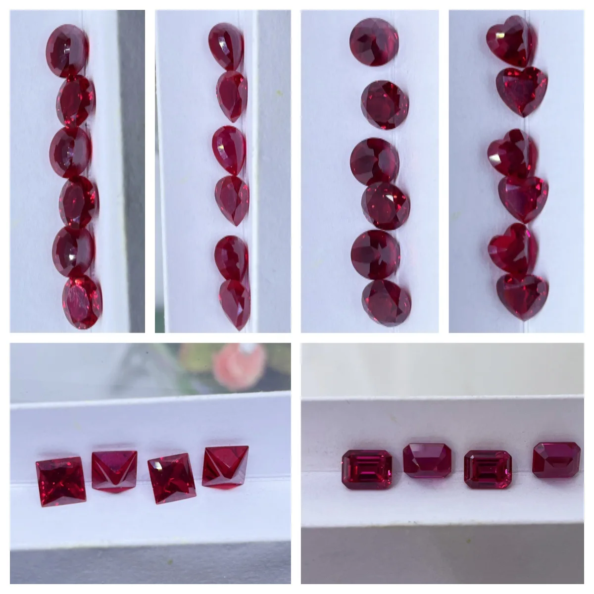 الجملة اختبار موس صلابة الأحجار الكريمة الياقوت روبي لصنع المجوهرات جوهرة جمع الحجر AAAA + أعلى جودة #1