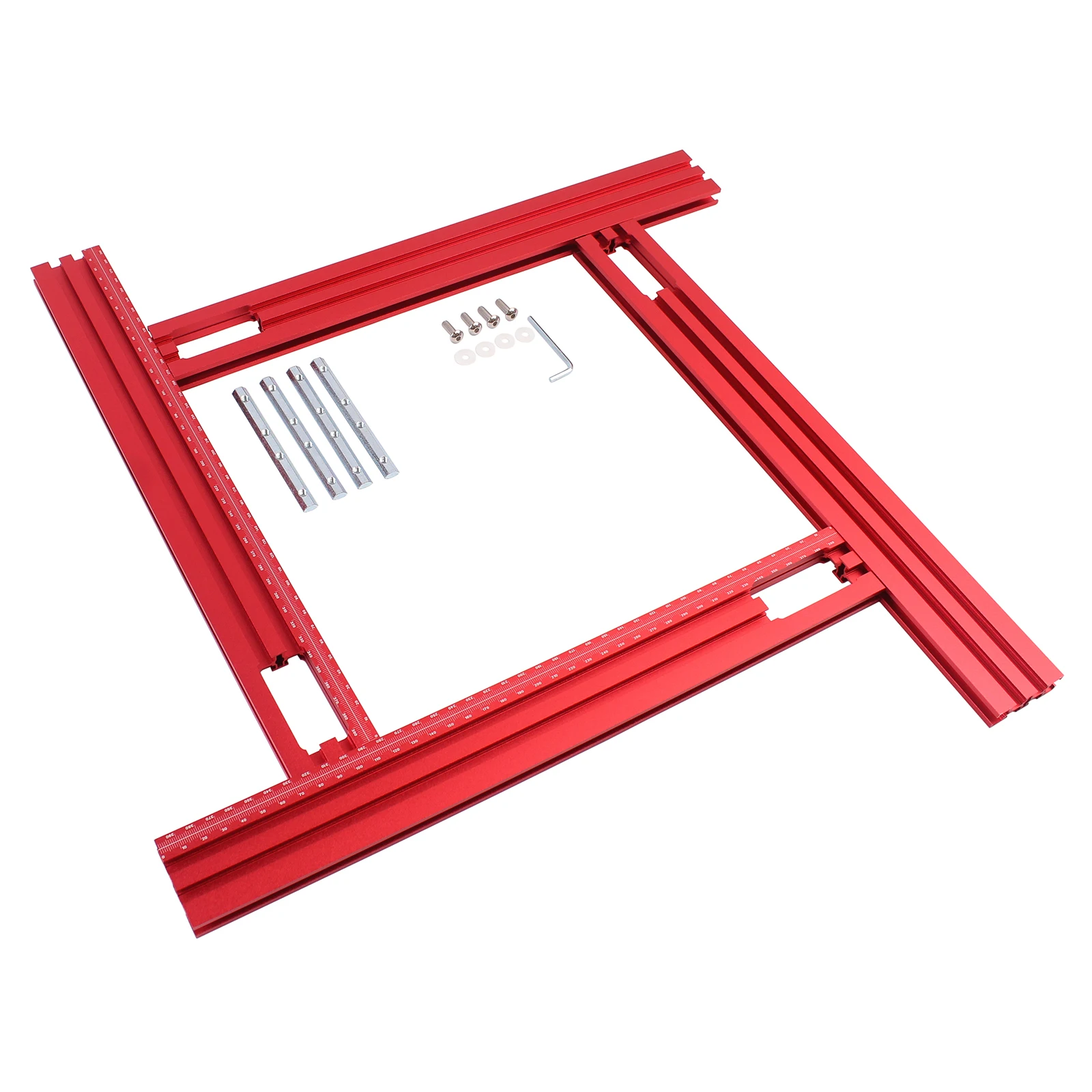 1Set 40/60/80cm For Trimming Milling Groove Engraving Guide Rail Adjustable Backing Auxiliary Guide Rail Bracket DIY Woodworking