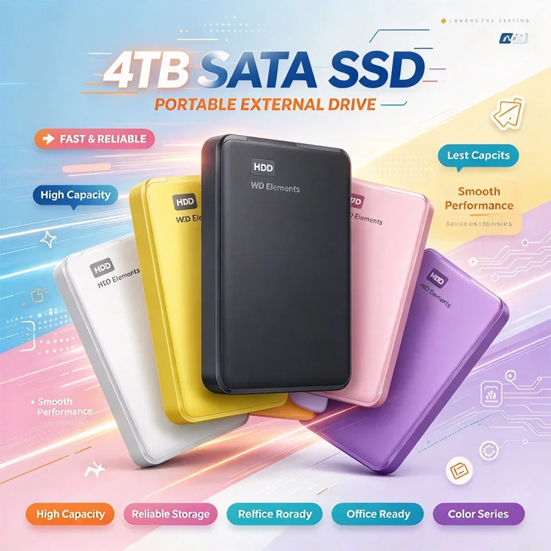 USB3.0 High Speed Portable External HDD, Data Backup Hard Drive for Laptop & Desktop PC, 500GB,1TB,2TB,4TB Optional