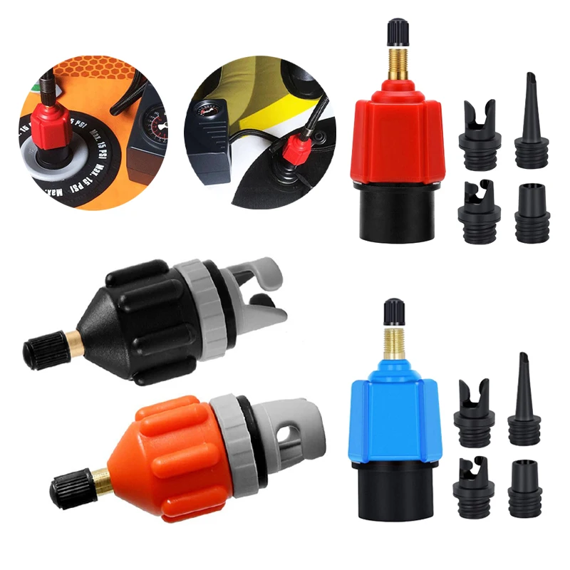 Wear-resistant Air Valve Adaptor Durable Rowing Boat Air Valve Adaptor Kayak Inflatable Pump Adapter Paddle Canoe for SUP Board