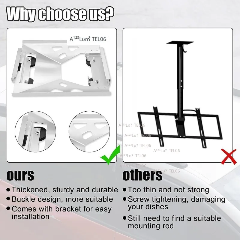 New Generation Mini Magnetic Roof Mount Kit Stainless Steel Universal Car Accessory